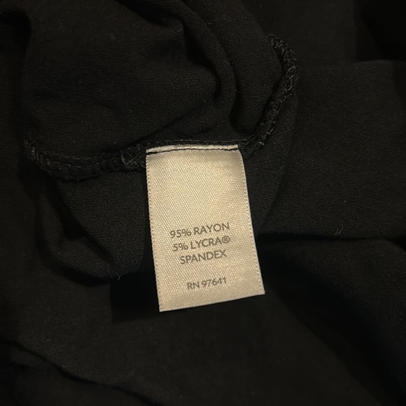 J. Jill Wearever Collection Jersey Knit Maxi Dress Black w Gray Center Sz XS - Picture 4 of 5